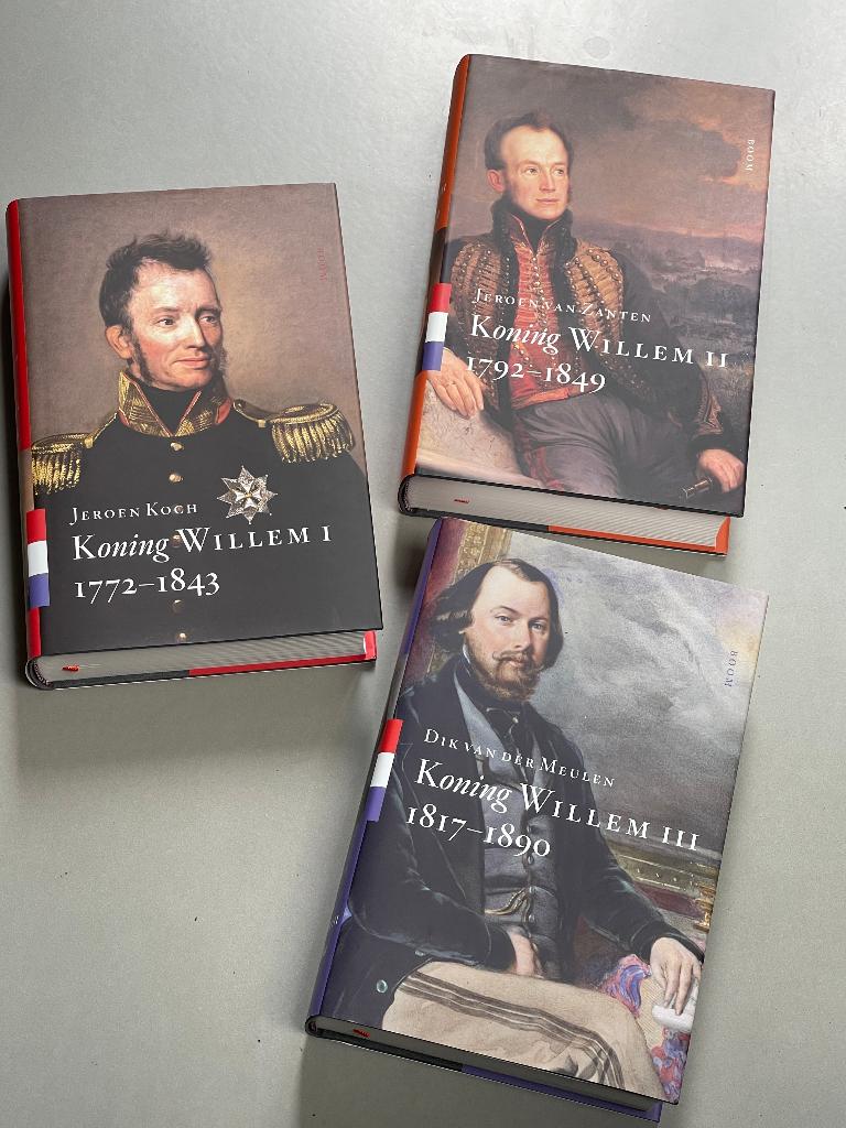 Koningsbiografieën - 3 delen Willem I, Willem II, Willem III, Ophalen of Verzenden, Zo goed als nieuw, Nederland, Tijdschrift of Boek