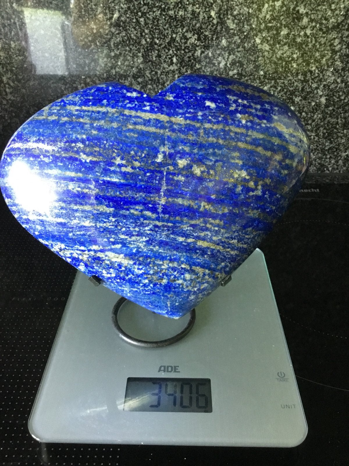 Groot Lapis Lazuli Hart met Standaard - 3.4 kg, Ophalen of Verzenden