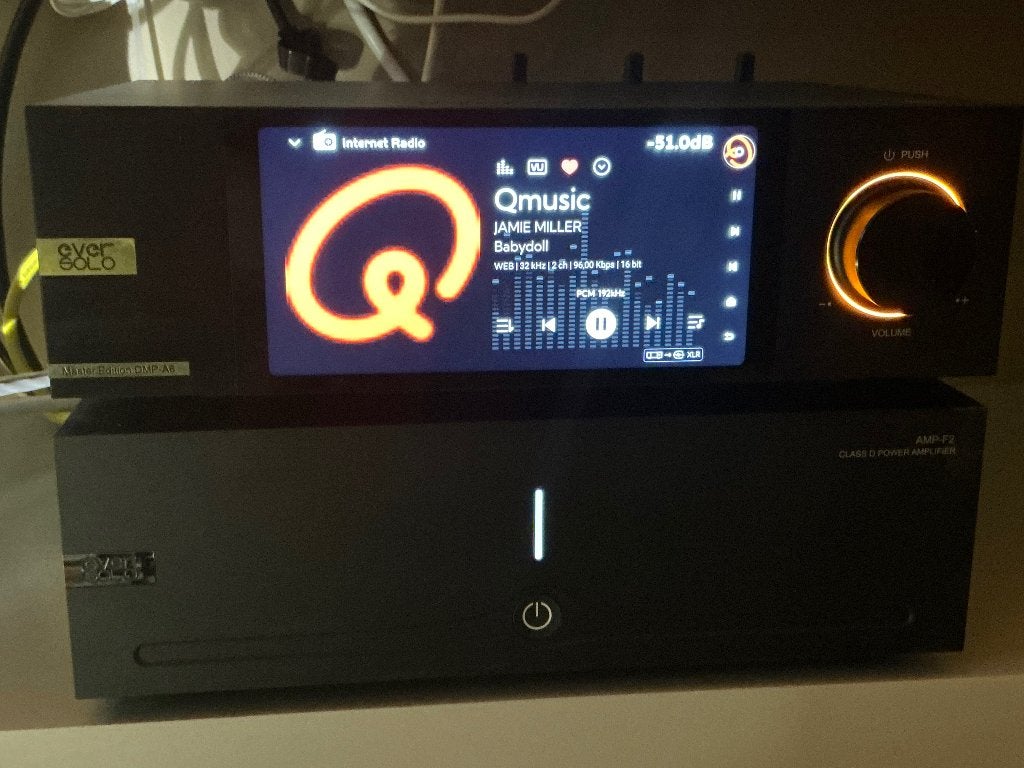 Eversolo DMP A6 Master Edition en AMP F2 eindversterker, Ophalen of Verzenden, Zo goed als nieuw, Audio