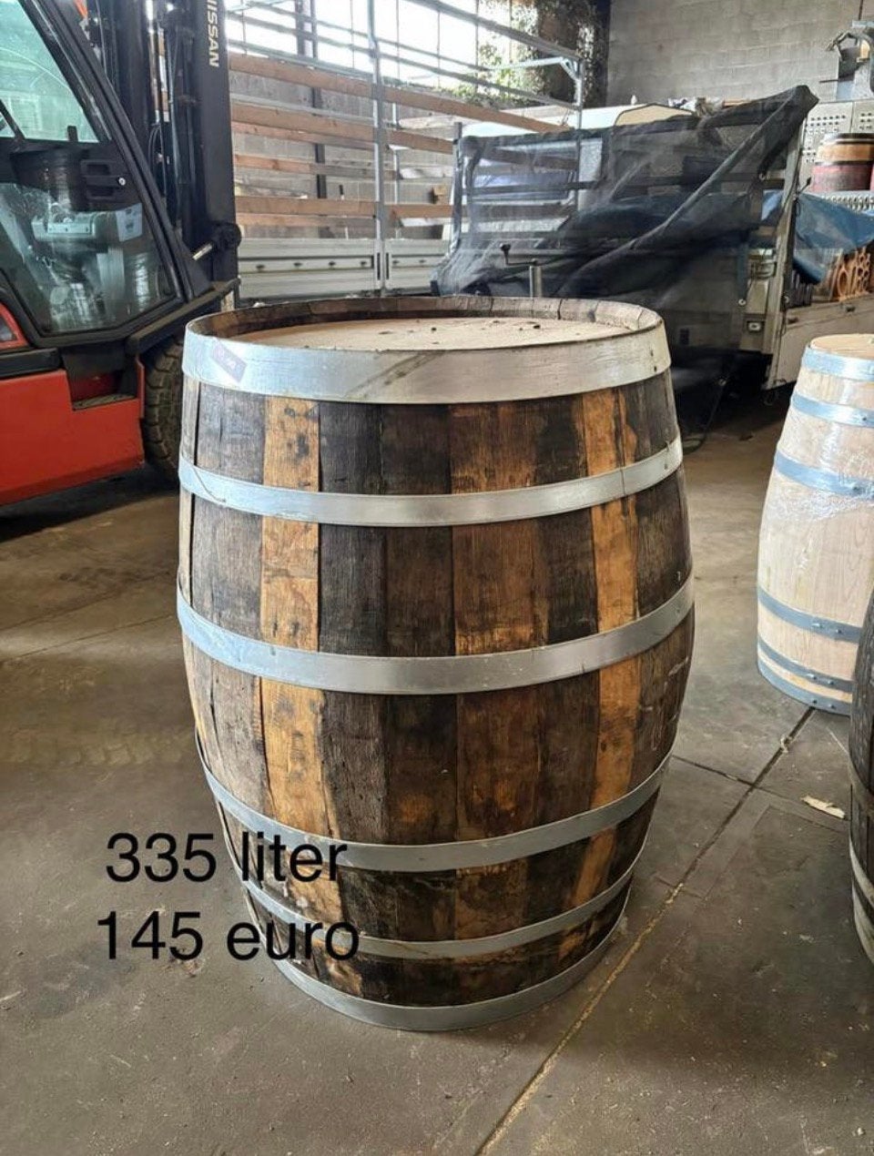 Houten vat/ houten regenton / wijnvat, Ophalen, Nn, 150 liter of meer, Nn