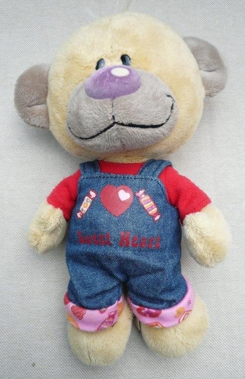 Pimboli beertje met jeans rood, Ophalen of Verzenden, Gebruikt, Stoffen beer, Overige merken