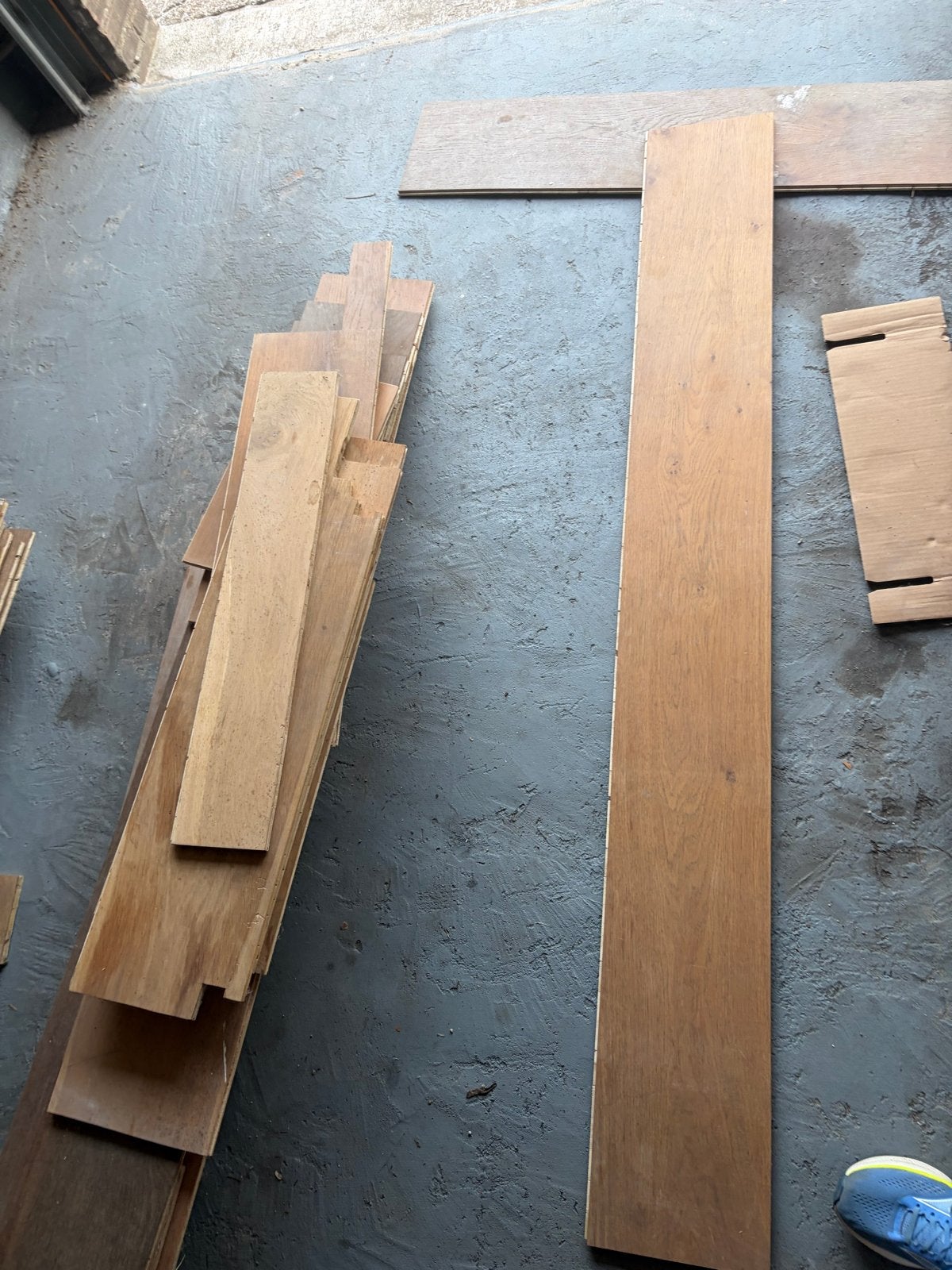 Pakket multiplank eiken vloer, 35 m2, Doe-het-zelf en Verbouw, Vloerdelen en Plavuizen, Ophalen, Gebruikt, Vloerdelen of -planken