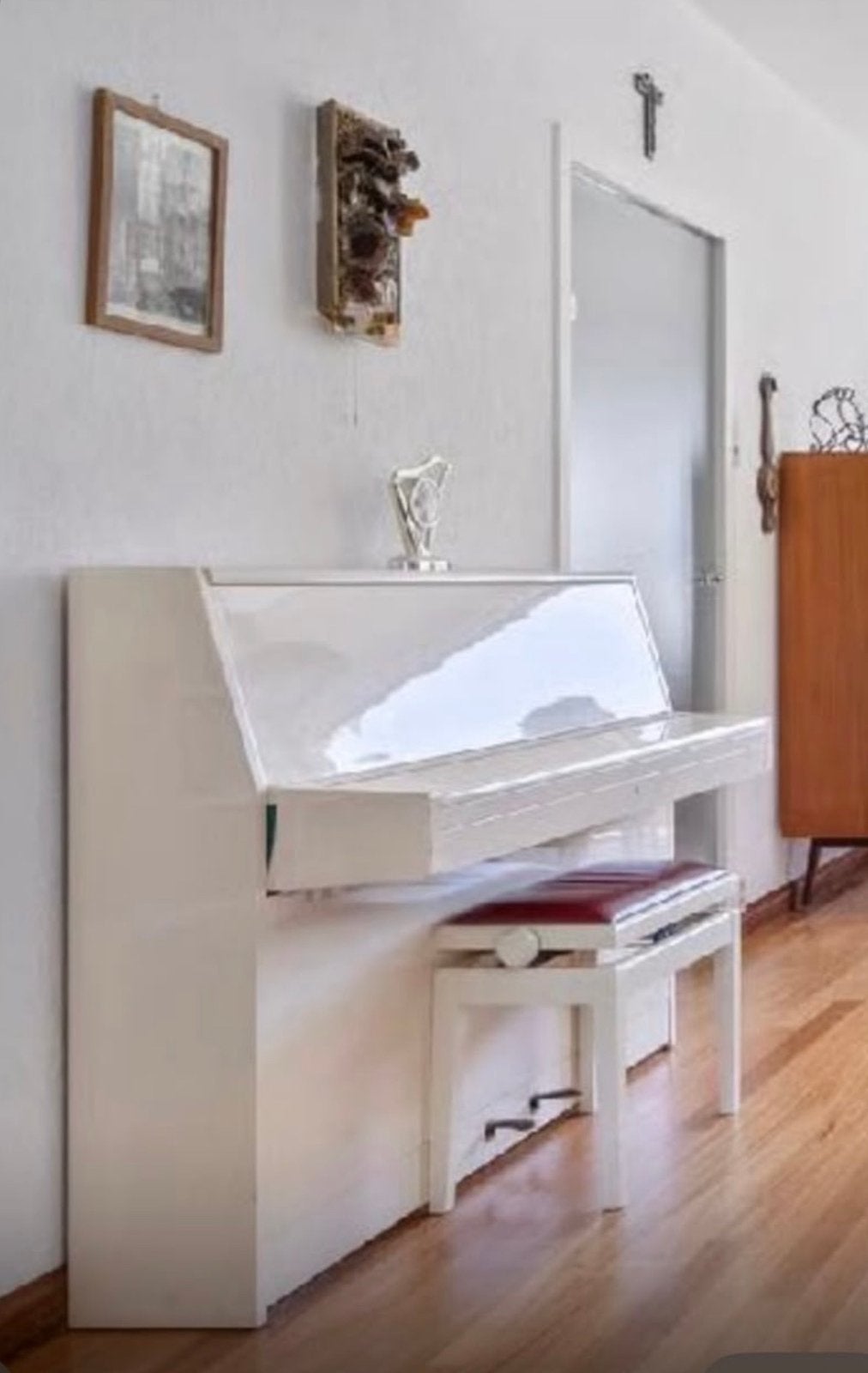 Rippen Piano, Ophalen, Gebruikt, Wit, Piano