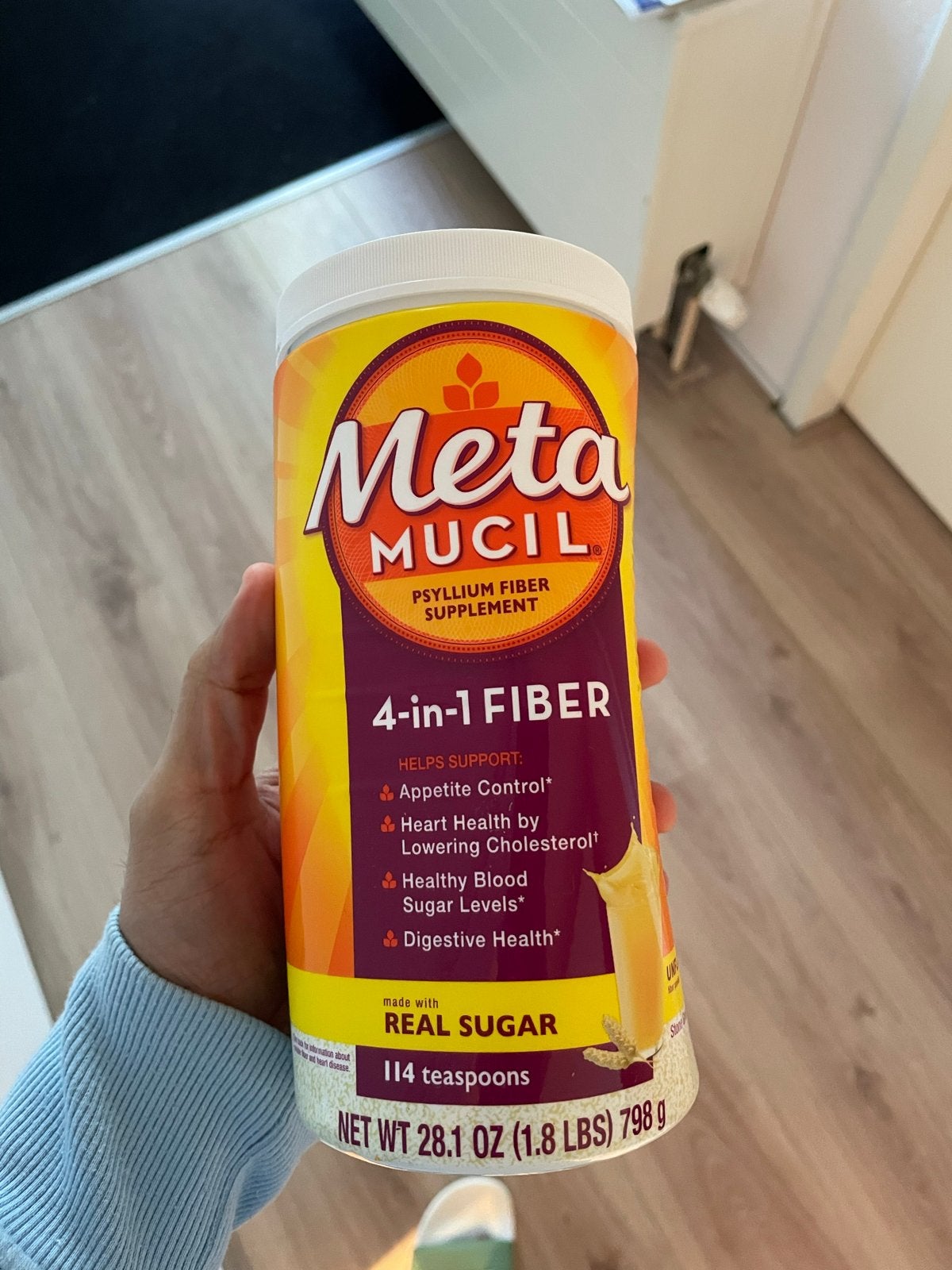 Metamucil 4-in-1 Vezel Poeder Ongeparfumeerd 798g, Ophalen of Verzenden, Nieuw, Poeder of Drank