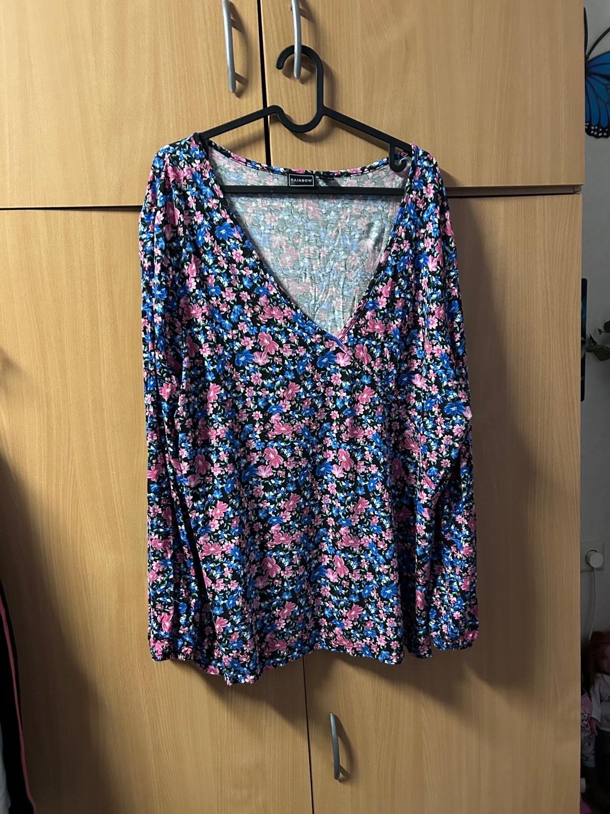 Rainbow Bloemenprint Tuniek/Blouse - Maat 48/50 (XL), Meerkleurig, Maat 46/48 (XL) of groter, Ophalen of Verzenden, Zo goed als nieuw