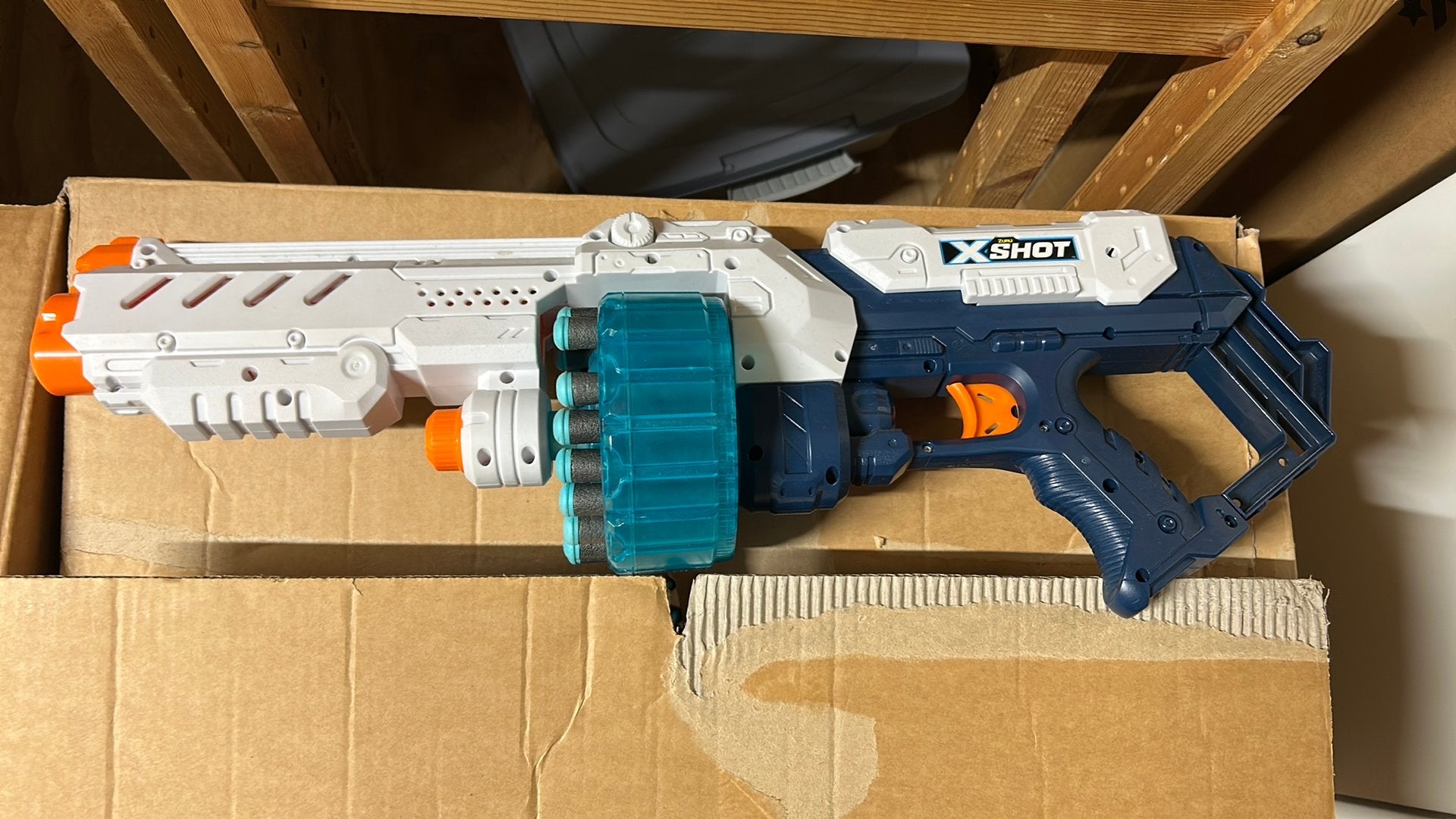 Pijltjesgun X-Shot Turbofire, Ophalen