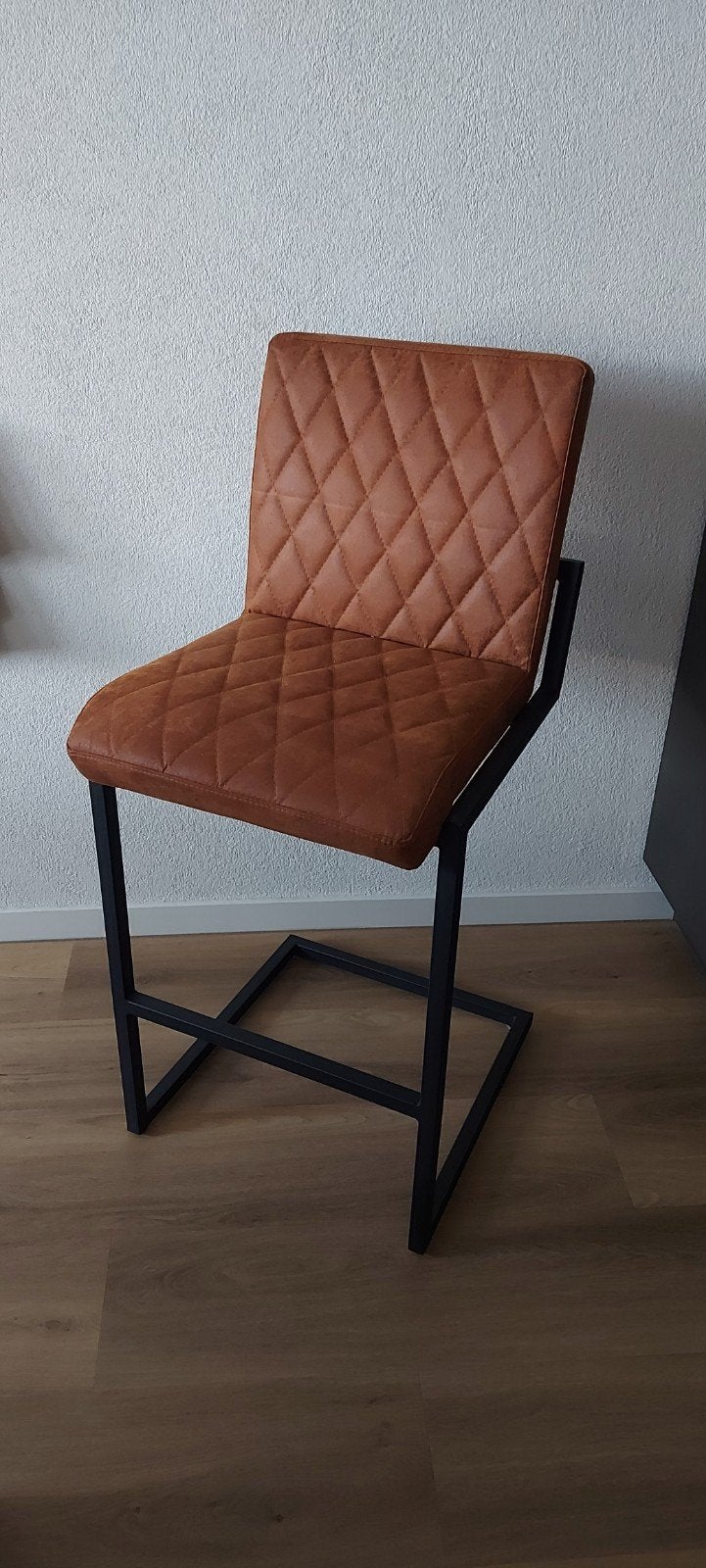 2 Bronx71 barkrukken cognac - zo goed als nieuw, Ophalen, Met voetsteun, 60 tot 90 cm, Zo goed als nieuw