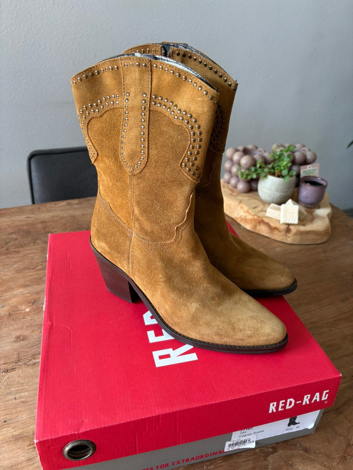 Red Rag ibiza laarzen maat 40 Nieuw, Ophalen of Verzenden, Nieuw, Bruin, Lage of Enkellaarzen