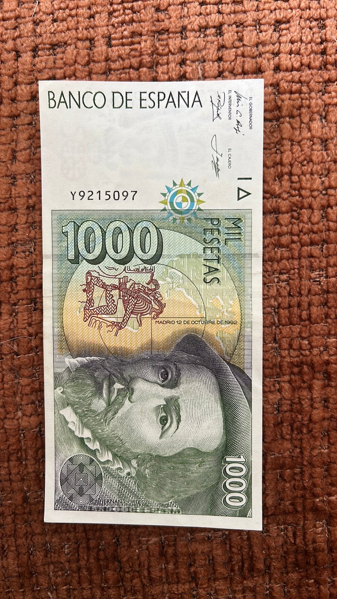 Biljet 1000 spaanse pesetas, Postzegels en Munten, Ophalen of Verzenden, Overige landen, Los biljet