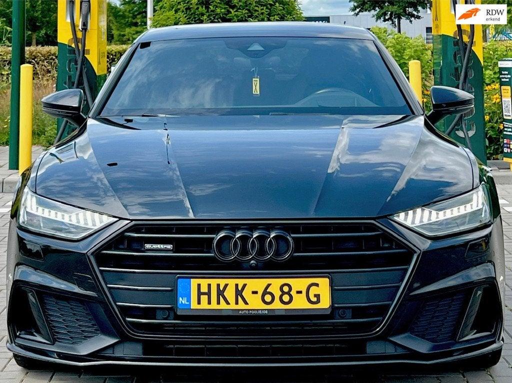 Audi A7 Sportback 55 TFSI e quattro Competition MATRIX/S-LIN, Auto's, Audi, Gebruikt, 4 cilinders, Zwart, Bedrijf