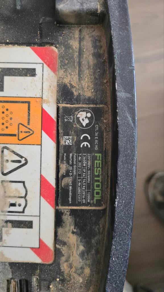 Festool CTL 36 E AC HD Stofzuiger - Gebruikt, Ophalen