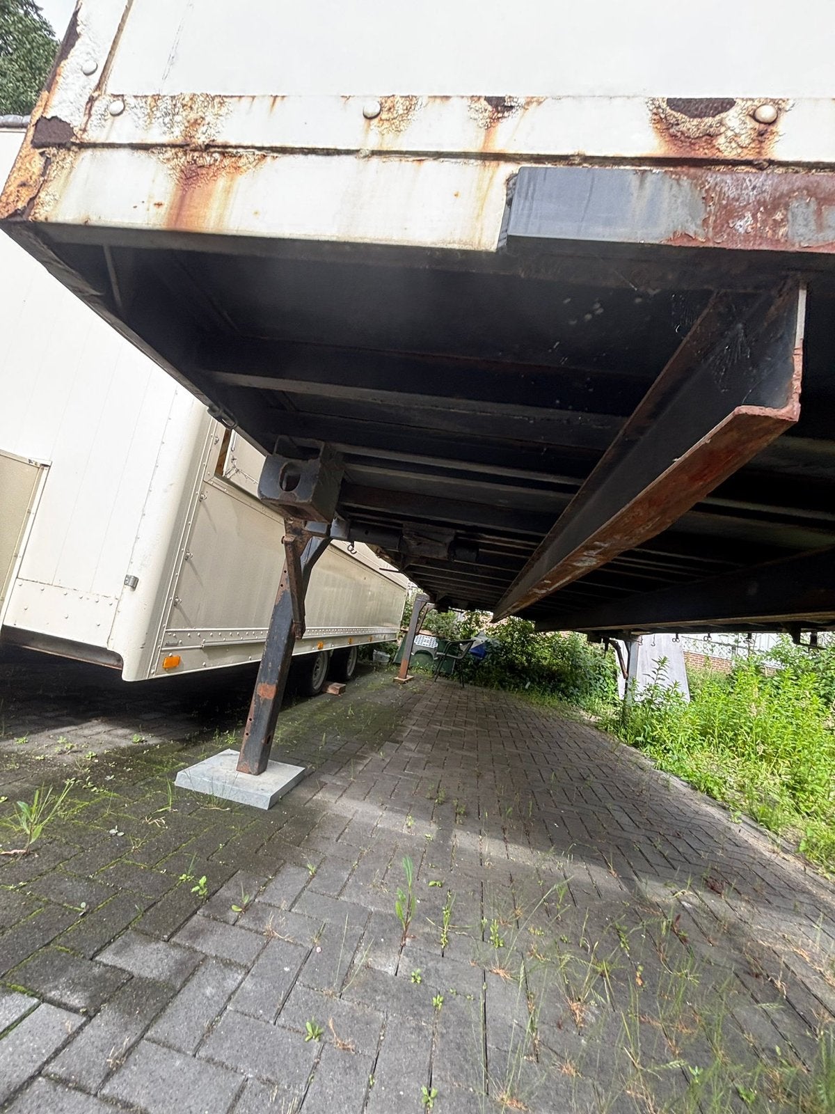 Schuifzeilen afzetbak met twislox 7,5 m goede staat, Ophalen of Verzenden, Overige merken