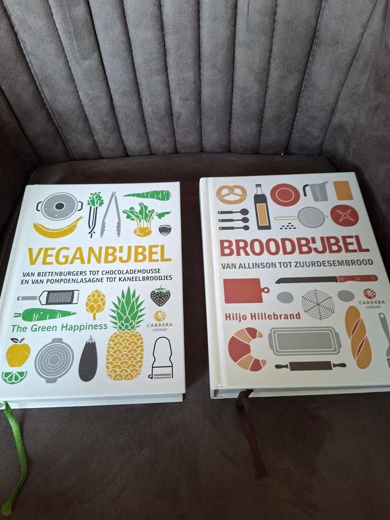 Veganbijbel & Broodbijbel Kookboeken - Zo goed als nieuw, Boeken, Kookboeken, Ophalen of Verzenden, Zo goed als nieuw