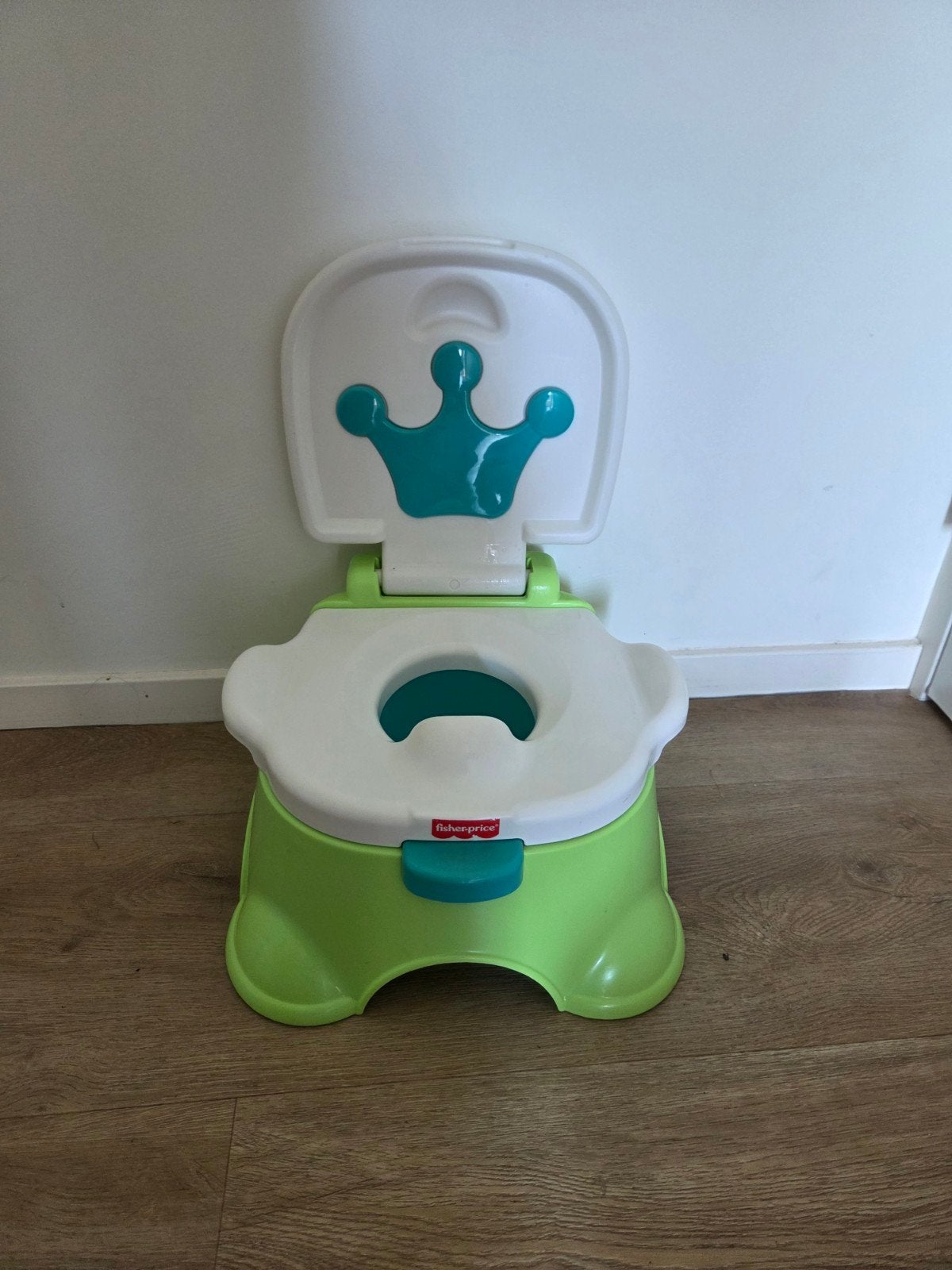 Fisher-Price Potje met Kroon - Groen/Wit, Ophalen, Gebruikt