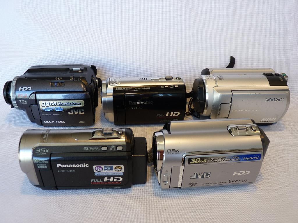 Digitale videocamera’s Harddisk en SD: JVC, Panasonic, Sony, Audio, Tv en Foto, Videocamera's Digitaal, Full HD, 20x of meer, Ophalen of Verzenden