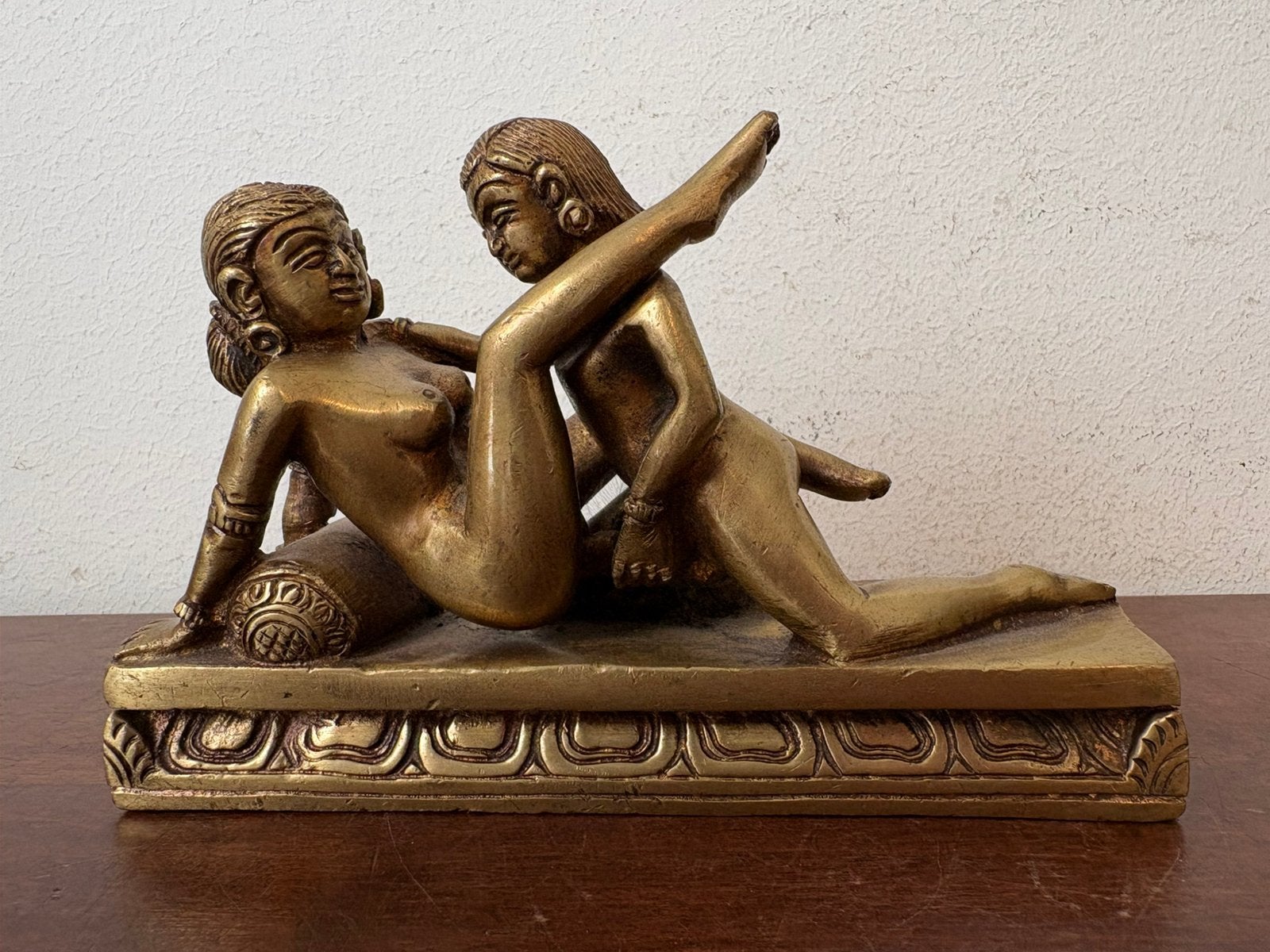 Beeld erotisch vrouw man naakt Kamasutra india, Verzamelen, Beelden en Beeldjes, Ophalen of Verzenden, Gebruikt, Mens