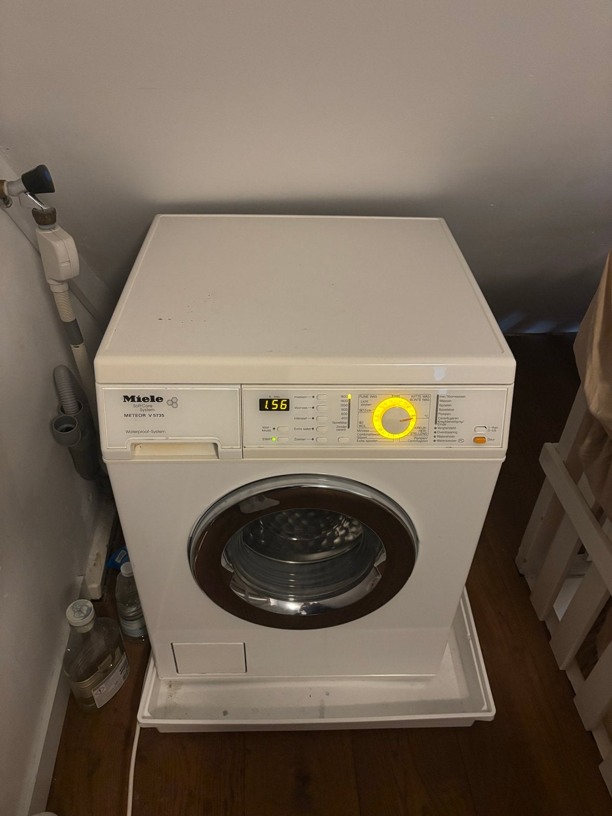 Miele Wasmachine - METEOR V 5735 - Betrouwbaar en Duurzaam, Ophalen, Gebruikt, Voorlader, Wolwasprogramma