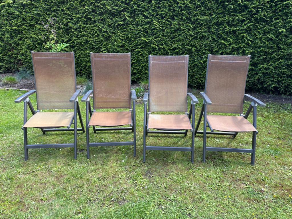 Tuinstoelen bijna gratis!, Ophalen, Gebruikt, Aluminium
