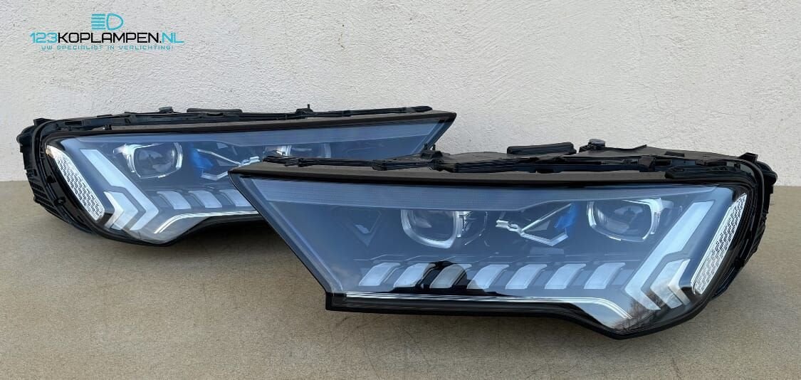 Audi Q7 Facelift Laser 4M0 koplamp links rechts, Ophalen, Gebruikt, -, -