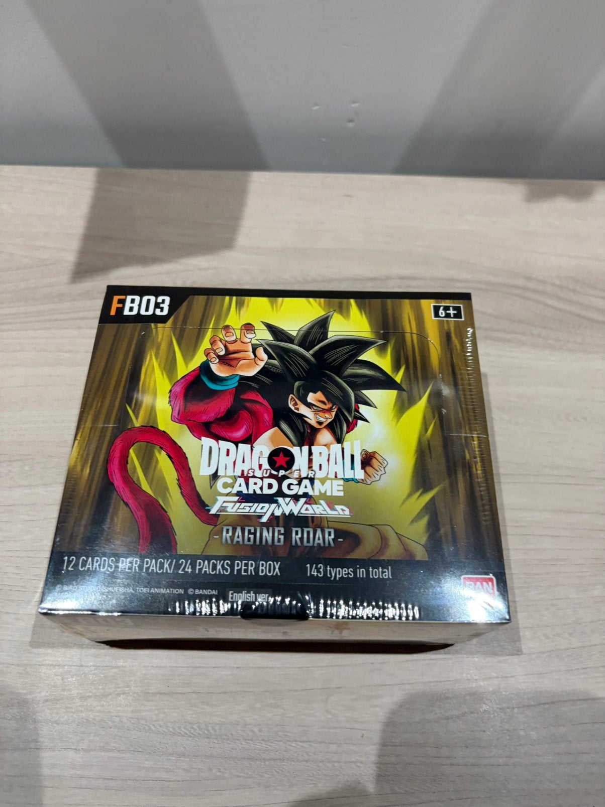 Raging Roar Booster Box Fusion World FB03 Dragon Ball, Ophalen of Verzenden, Zo goed als nieuw