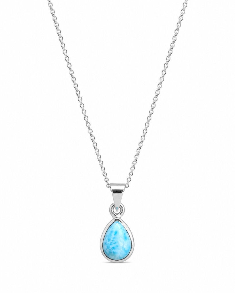 Larimar Ketting Agapi  - Echt Zilver, Sieraden, Tassen en Uiterlijk, Kettingen, Info@sacredstones.nl, Nieuw, Met edelsteen, Haarlemmerstraatweg 31