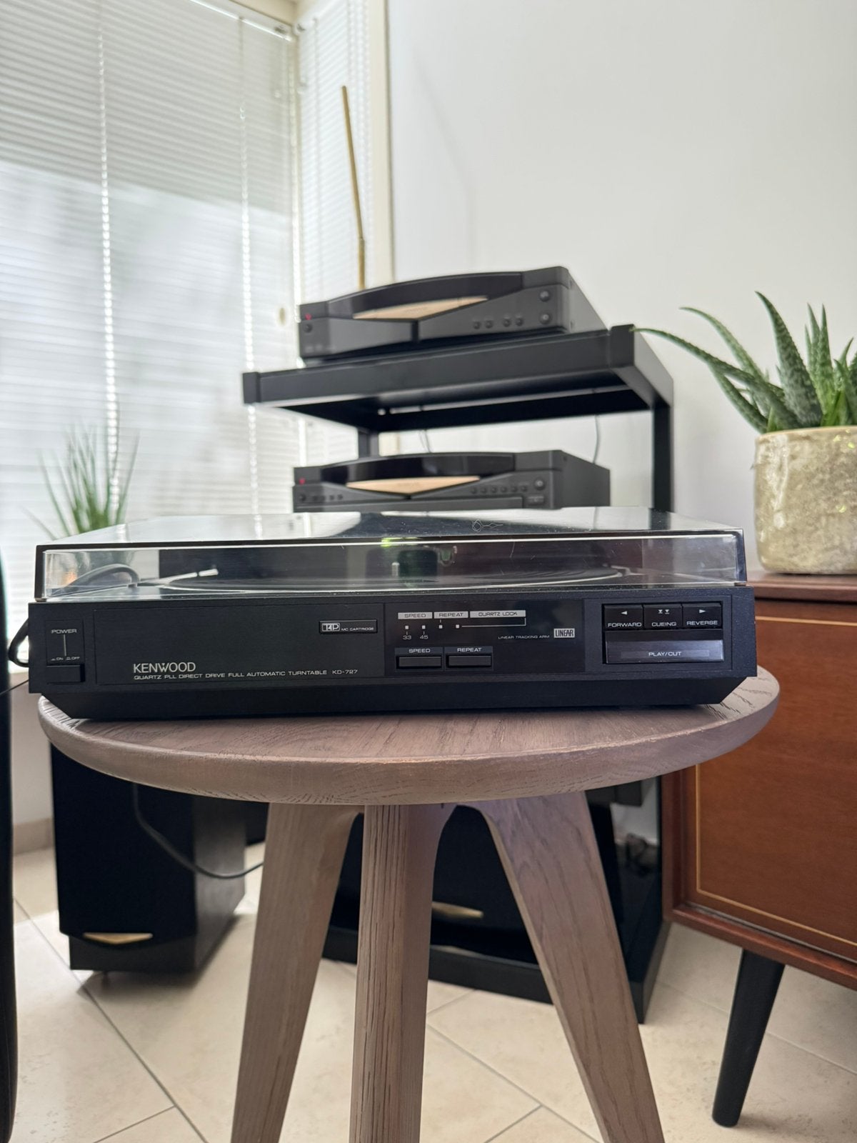 Vintage platenspeler Kenwood KD-727, Audio, Tv en Foto, Platenspelers, Overige merken, Gebruikt, Automatisch, Ophalen of Verzenden