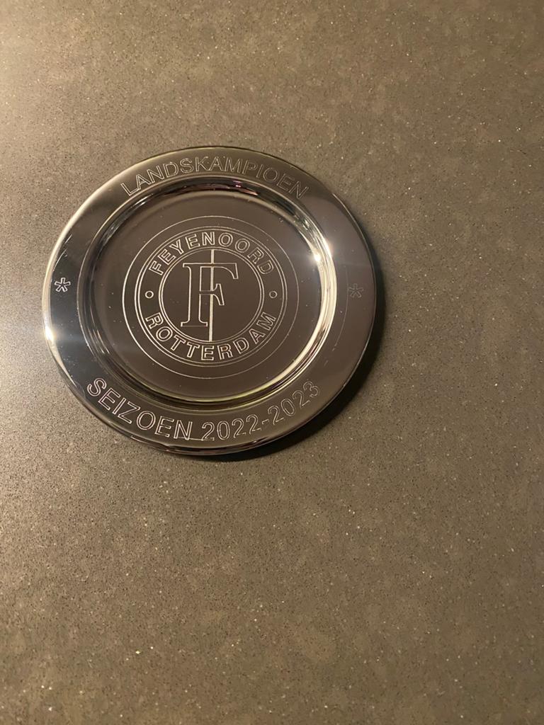 Kampioen schaaltje Feyenoord, Verzamelen, Verzenden, Zo goed als nieuw, Feyenoord, Overige typen