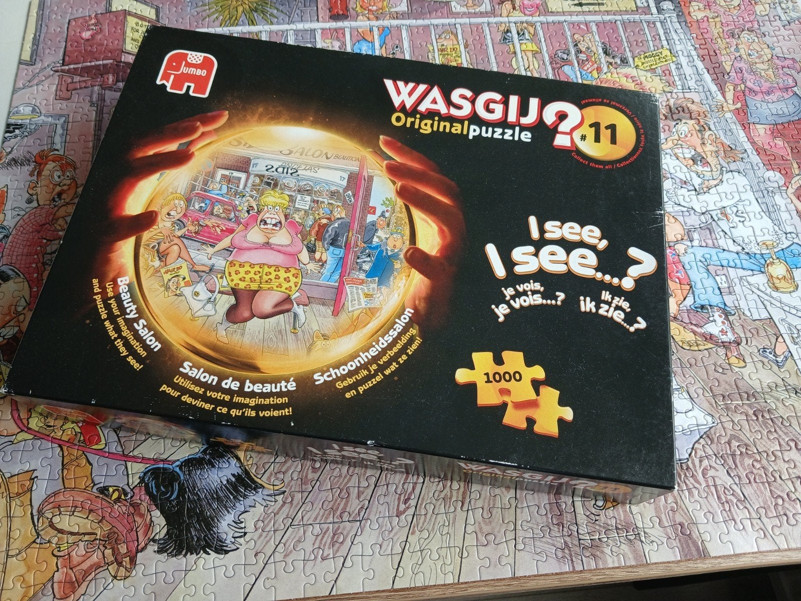 Wasgij puzzel 1000 stukjes, Hobby en Vrije tijd, Denksport en Puzzels, Ophalen, 500 t/m 1500 stukjes, Zo goed als nieuw