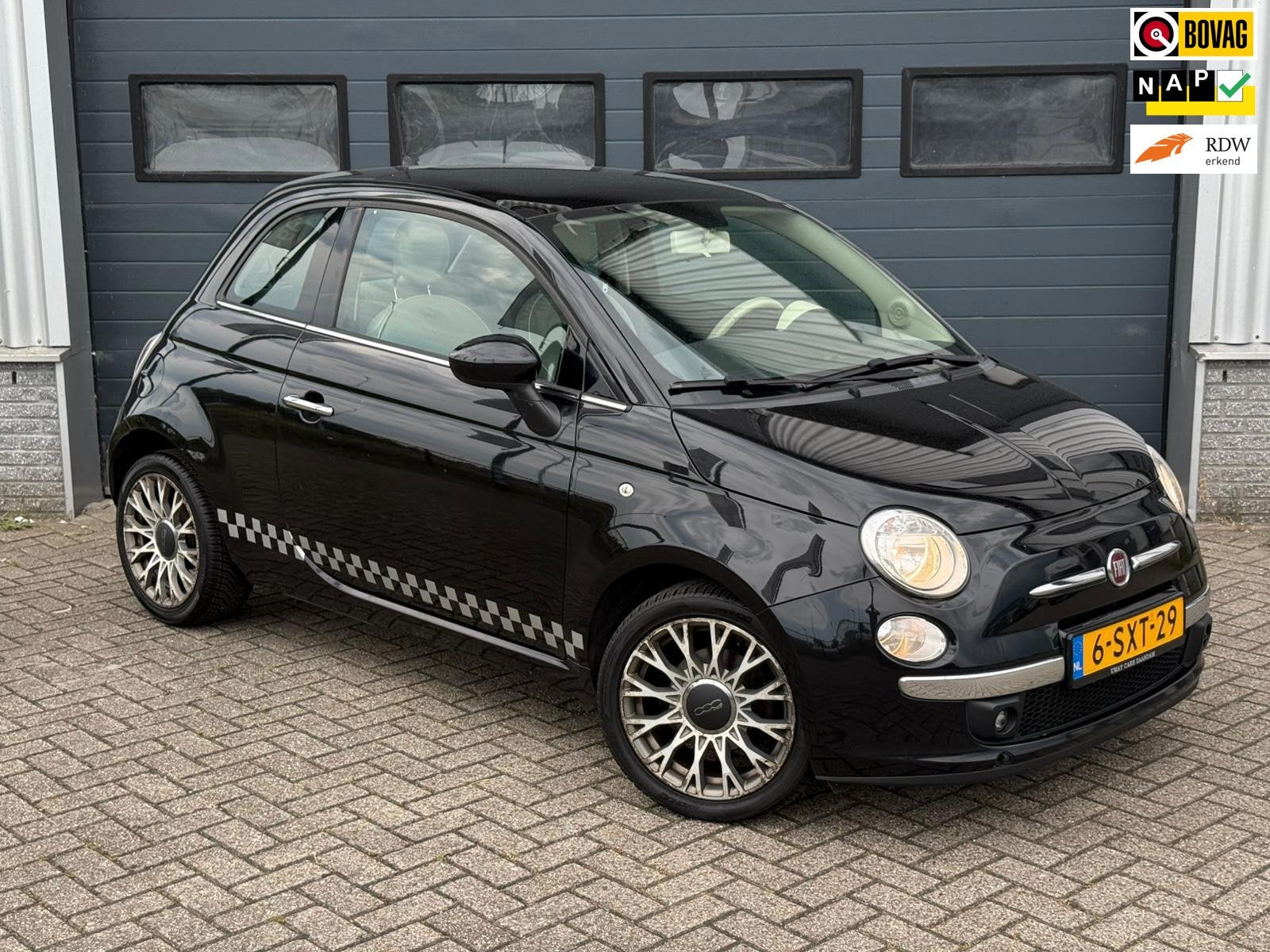 Fiat 500 0.9 TwinAir Lounge Automaat, Panoramadak, Airco etc, Euro 5, 86 pk, Gebruikt, 31 €/maand