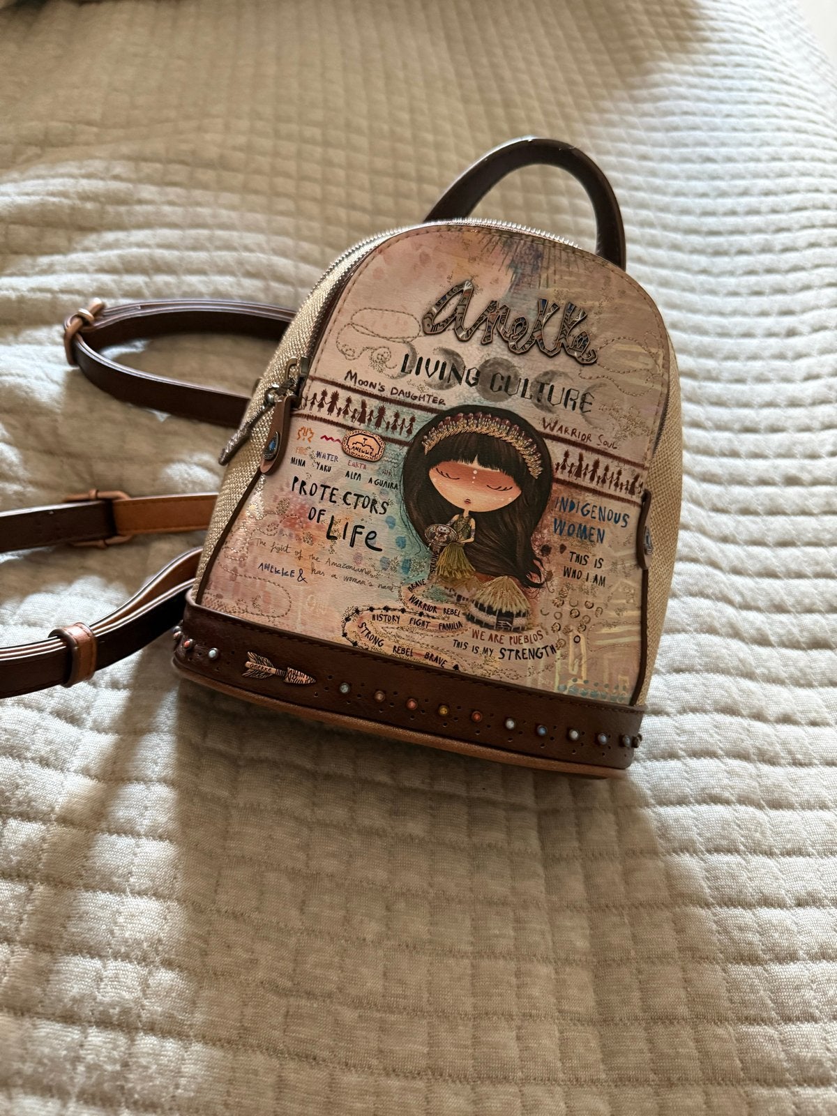 Anekke menire collectie Mini backpack - Zo goed als nieuw, Overige merken, Minder dan 30 cm, Ophalen of Verzenden, Minder dan 25 cm