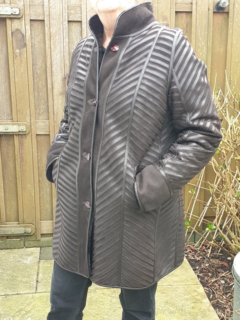 Nappa leren dames jas 2 kanten draagbaar. Maat 40, Ophalen of Verzenden, Nieuw, Maat 38/40 (M), Zwart