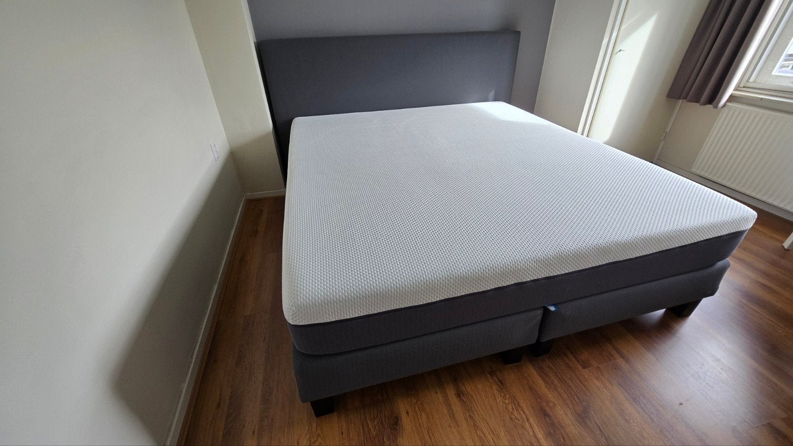 Emma boxspring met matras 180 x 200 cm, Ophalen, Tweepersoons, Zo goed als nieuw, 180 cm