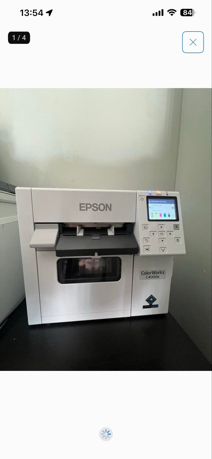 Epson ColorWorks C4000e BK labelprinter incl veel  labels, Computers en Software, Labelprinters, Ophalen of Verzenden, Zo goed als nieuw