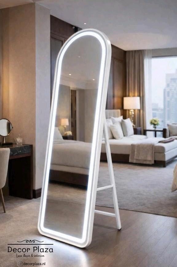 Nieuwe Spiegels Met Led-verlichting Boogspiegel Passpiegel, Huis en Inrichting, Woonaccessoires | Spiegels, Minder dan 50 cm, Nieuw