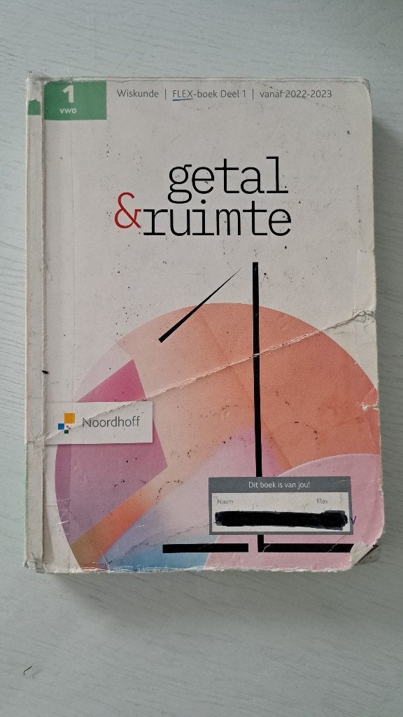 Wiskunde boek 1 VWO, Boeken, Ophalen of Verzenden, Gelezen, VWO, Wiskunde A