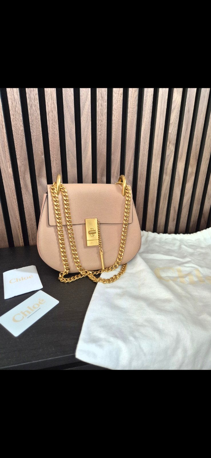 Chloé Drew tas, Ophalen of Verzenden, Zo goed als nieuw, Beige, Schoudertasje