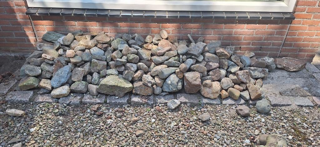Maaskeien, Tuin en Terras, Ophalen, Gebruikt, Grijs, Kei