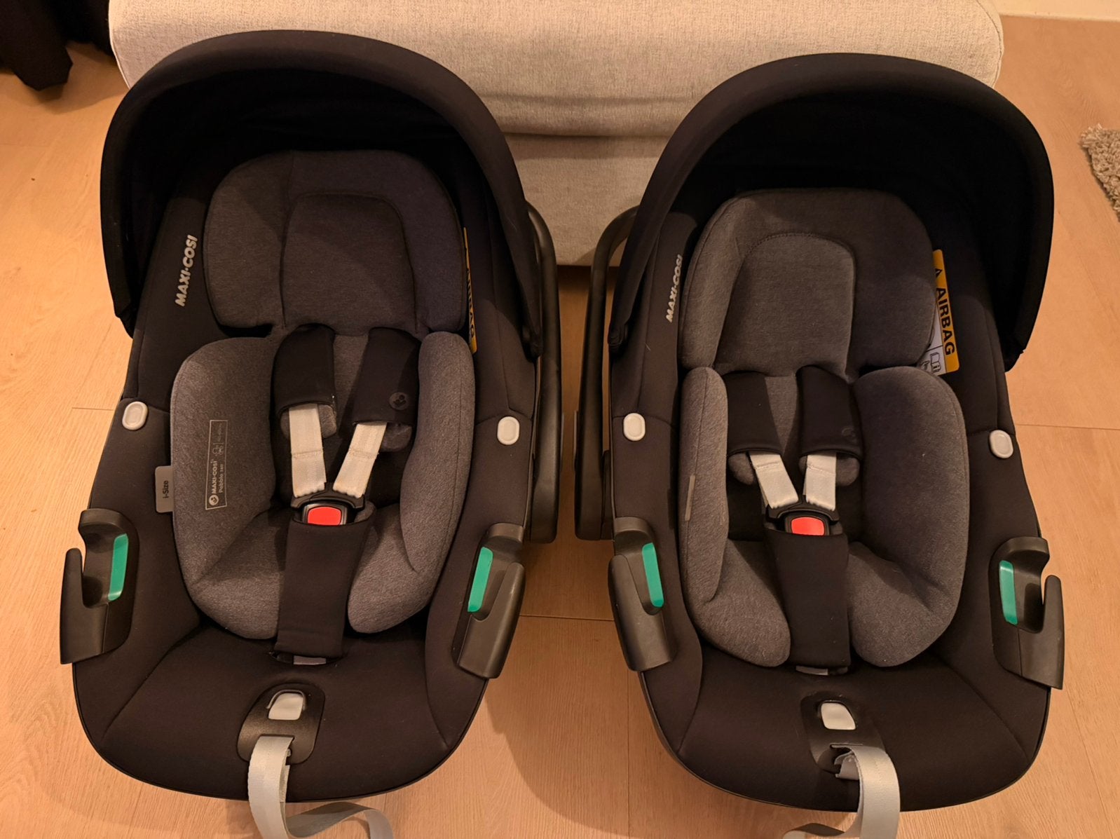 2x Maxi-Cosi Pebble 360 i-Size – Tweeling –Zo goed als nieuw, Ophalen, Zo goed als nieuw, Isofix, 0 t/m 13 kg