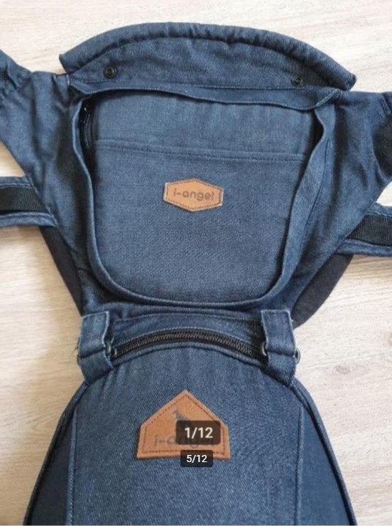 i-angel buikdrager / hipseat (best in zijn soort), Zo goed als nieuw, Buik, Rug of Zij, Draagzak, Ophalen