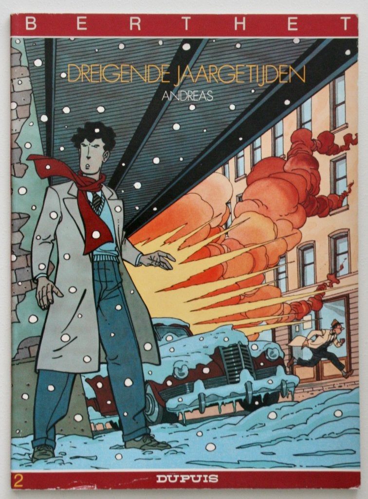 Berthet - Dreigende jaargetijden (1985), Boeken, Eén stripboek, Ophalen of Verzenden, Gelezen