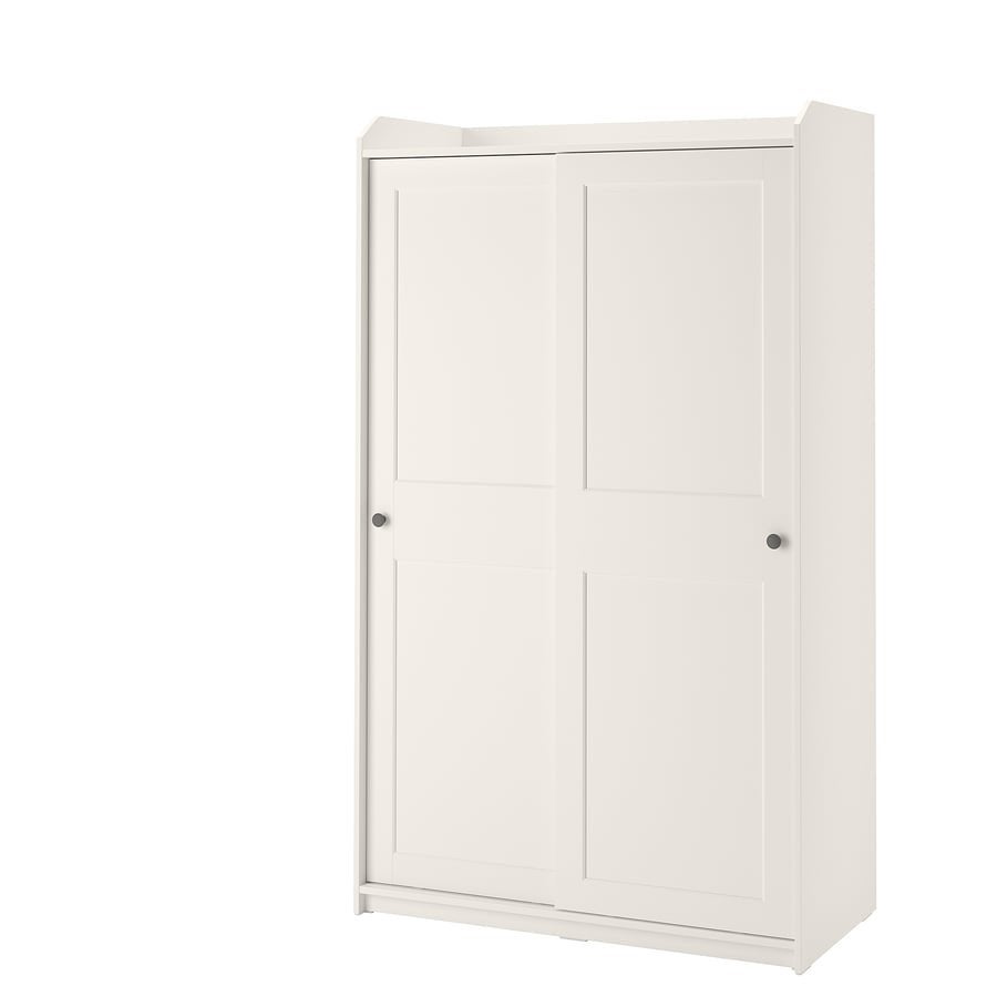 IKEA Hauga kledingkast met schuifdeuren, Ophalen, Gebruikt, 100 tot 150 cm, 200 cm of meer