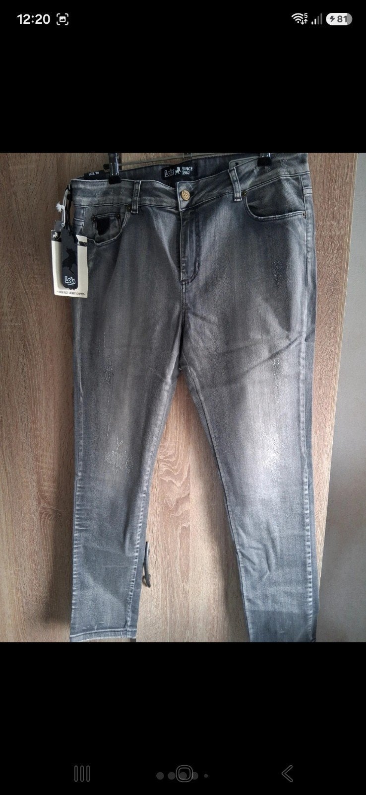 Lois Cordoba Jeans - Grijs met mooie wassing nieuw- Maat 34/, Nieuw, Ophalen of Verzenden, W33 - W36 (confectie 42/44), Lois jeans
