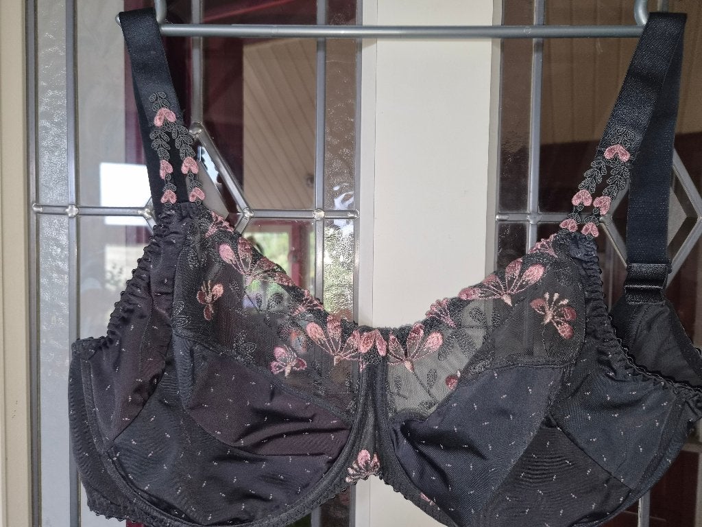 zgan Prima donna bh Grijs met roze 90H, Prima Donna, Ophalen of Verzenden, Grijs, BH
