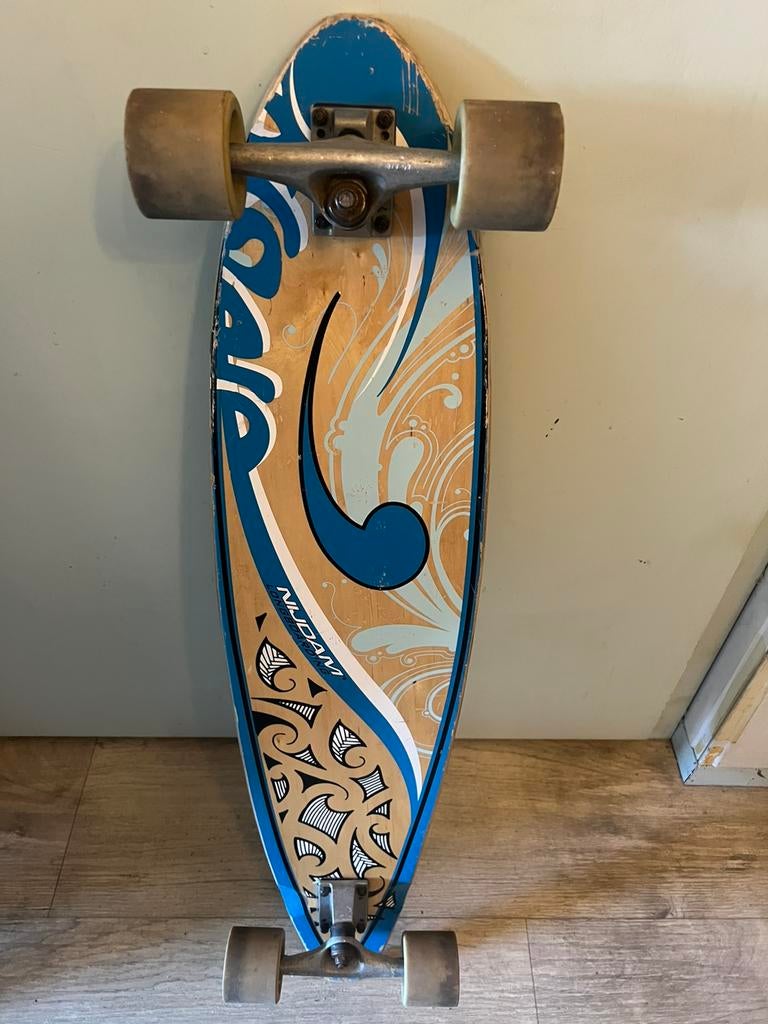 Vintage Nijdam Longboard / Skateboard., Sport en Fitness, Skateboarden, Ophalen of Verzenden, Zo goed als nieuw, Skateboard, Longboard