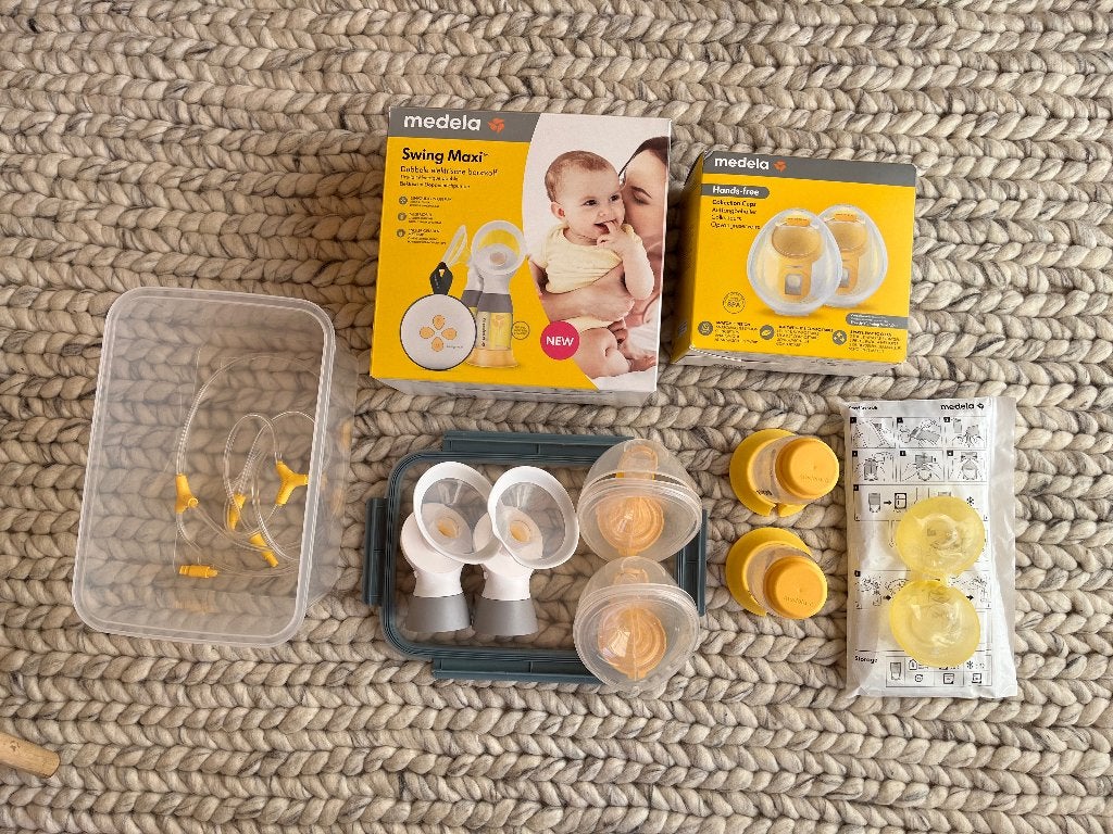 Medela Swing Maxi + Handsfree + Kolfzakjes, Ophalen, Zo goed als nieuw, Borstkolf