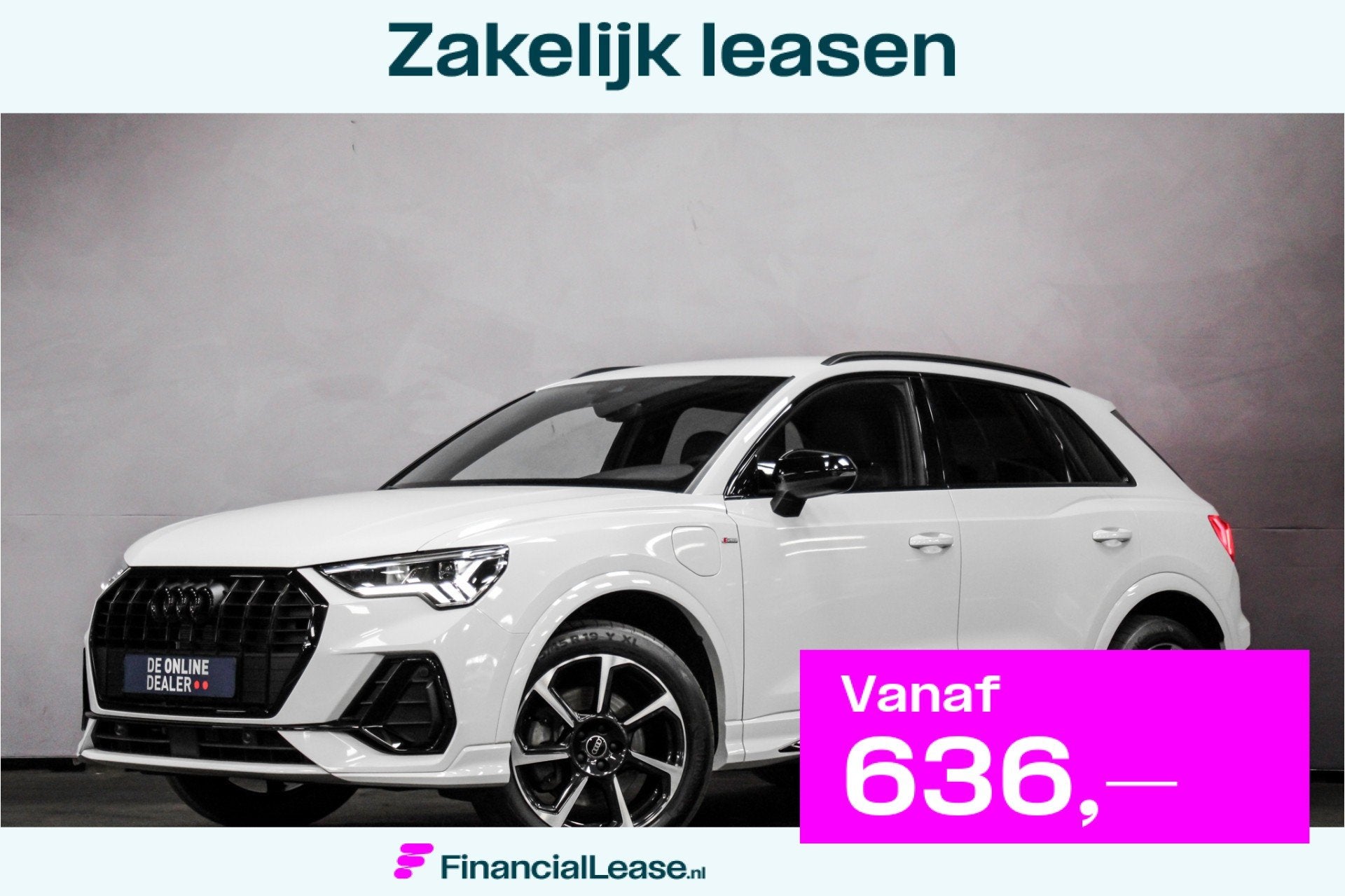 Audi Q3 45 TFSIe Black Edition |S-Line|Carplay|Camera|Trekha, Gebruikt, Euro 6, Wit, Hybride Elektrisch/Benzine