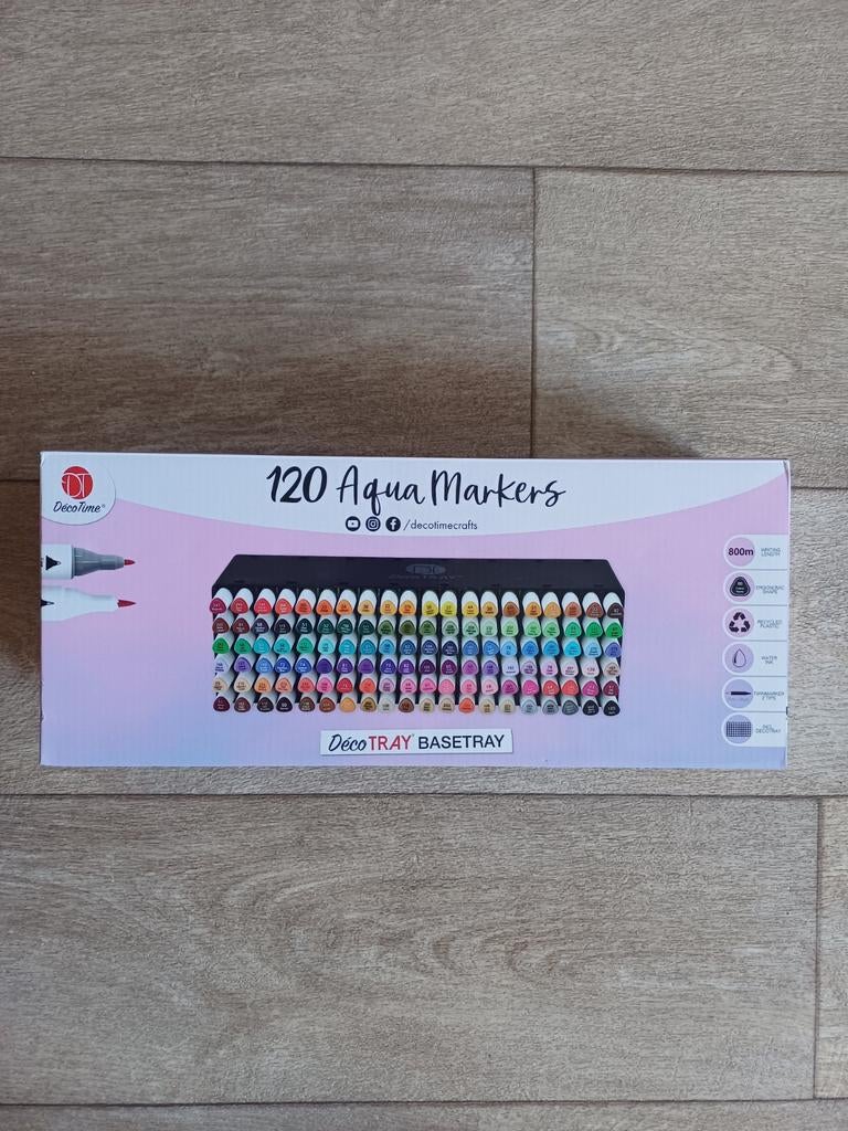 Decotime Aqua Markers 120 stuks NIEUW, Ophalen, Nieuw