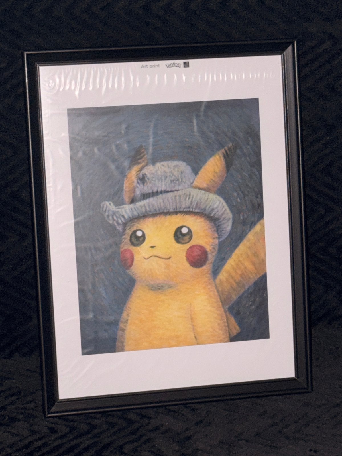 Pokémon x Van Gogh Museum Pikachu Art Print 30x40 Met Lijst, Hobby en Vrije tijd, Verzamelkaartspellen | Pokémon, Verzenden, Nieuw