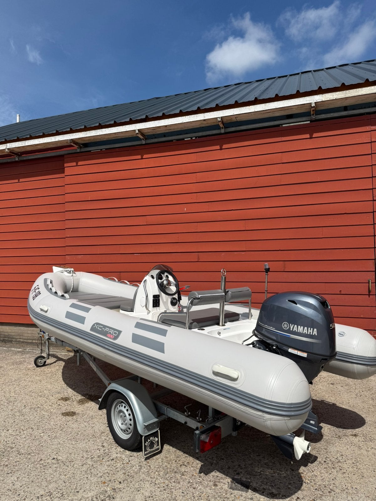 Rib: XC-Pro 480 +Yamaha 50pk +Trailer 35uur gelopen, Polyester/glasvezel, Zonnedek, Ophalen of Verzenden, Zo goed als nieuw