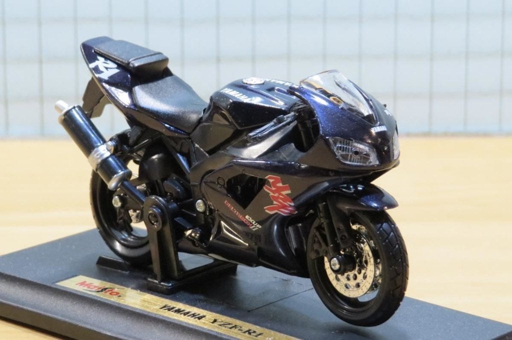 Yamaha YZF-R1 1:18 zwart, Hobby en Vrije tijd, MayCheong, Maisto, Nieuw, Ophalen of Verzenden